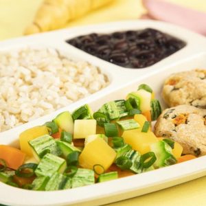 Chickpeas with Brown Rice, Black Beans and Vegetables 300g